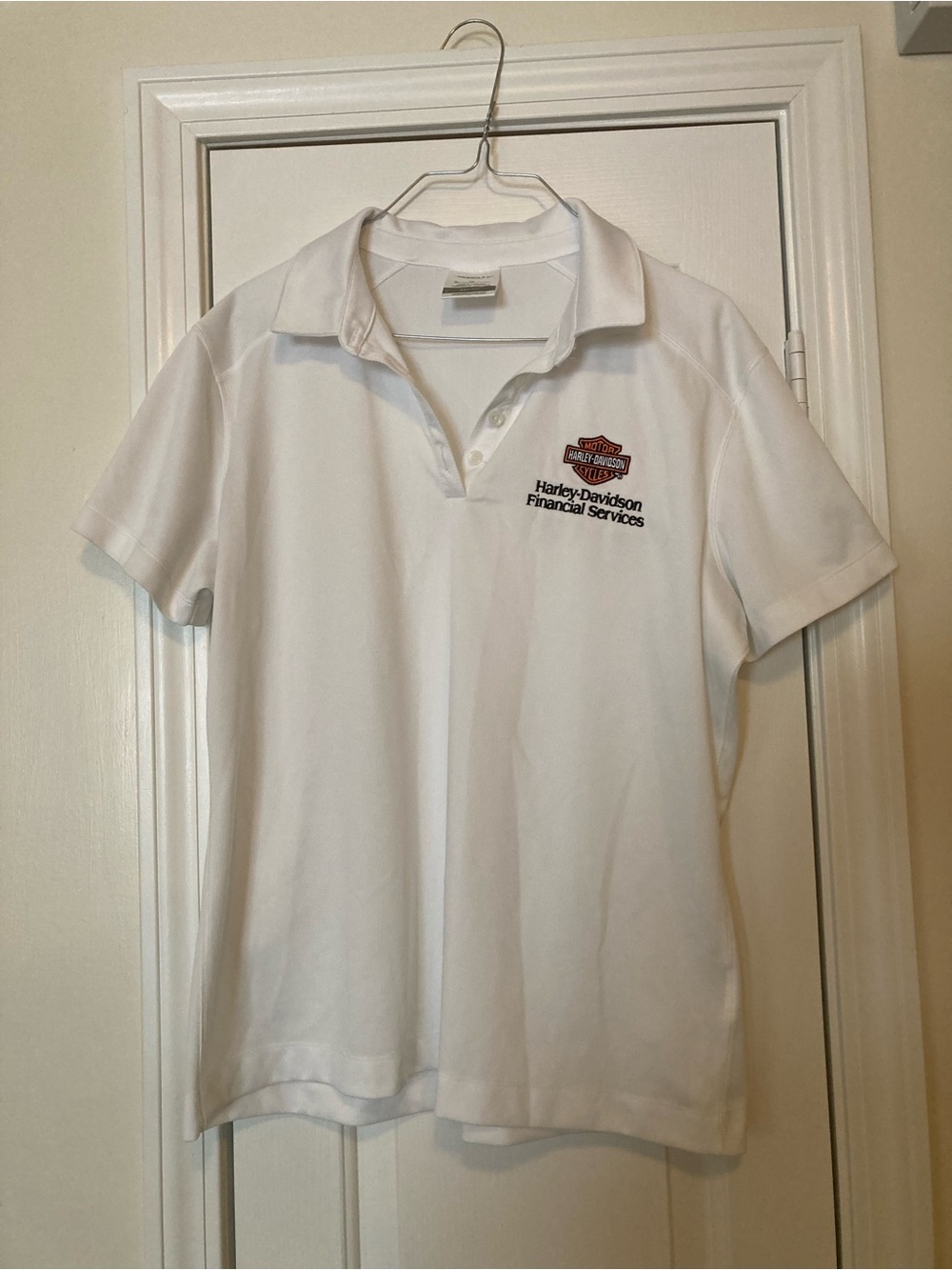 Nike Harley-Davidson Women’s Financial Services Operations White Polo Shirt XL